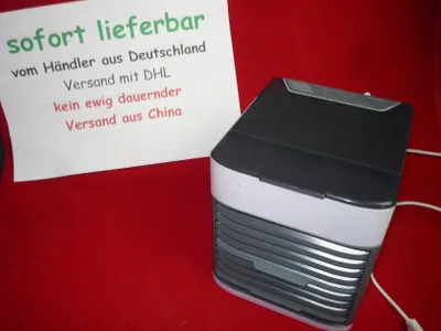 Produktbild von Mini Luftkühler Air Cooler Tisch-Ventilator mit Befeuchtung Version 2