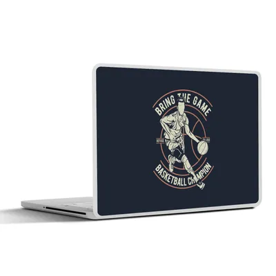 Produktbild von MuchoWow® Laptop Aufkleber Sticker Cover Basketball - Sport - Retro 30x21 cm - Sticker für Laptop - Selbstklebend