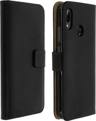 Produktbild von Avizar, Klappetui aus Kunstleder mit Standfunktion für Huawei P20 Lite, Schwarz