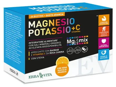 Produktbild von MAGNESIUM-KALIUM + C-VITAMIN, ORANGENAROMA, 20 SACHETBEUTEL à 3,8 g