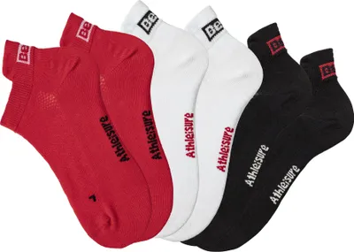 Produktbild von Bench Sneakersocken 6 -teilig 2x rot, 2x weiß, 2x schwarz Größe 39/42