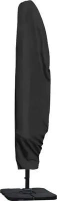 Image de Housse de protection pour parasol – 265 cm – Noir – Housse imperméable pour parasol – Protection prolongée contre les intempéries