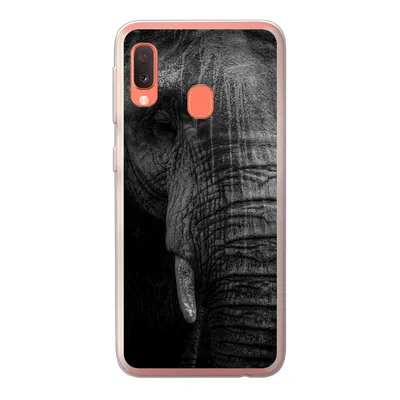 Produktbild von MuchoWow® Handyhülle Schutzhülle Hülle für Samsung Galaxy A20e Elefant - Tier - Porträt Silikon Softcase Handy Hülle - Abdeckung