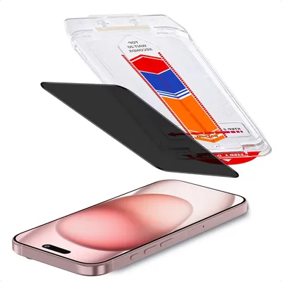Immagine prodotto di Accezz Gehard Glas Privacy Screenprotector + Applicatore per Apple iPhone 16 / 15