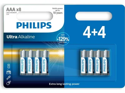 Immagine prodotto di PHILIPS Ultra Alcaline - 4+4 batterie AAA