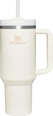 Produktbild von Stanley Quencher H2.0 Flowstate Trinkflasche Mit Strohhalm 1.2L - Thermobecher Kühlt 11 Stunden - 48 Stunden Eisgekühlt - Spülmaschinenfest - Thermosflasche BPA Frei - Edelstahl Trinkbecher - Cream