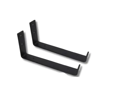 Produktbild von Lang Horn 2x Schwerlast Regalhalter – 225x40mm, Stahl 5mm, Schwarz