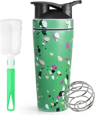 Obrázok produktu pre Nerezový proteínový šejker 750 ml Vákuovo izolovaný mixér BlenderBall Mixer Bottle Protein Shaker BPA Free Green