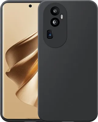 Productafbeelding van Geschikt voor Oppo Reno 10 Pro Plus.Telefoonhoesje, zwart, flexibel siliconen TPU hoesje - Flexibele achterkantbescherming.Siliconen TPU - Zwart - Smartphonica