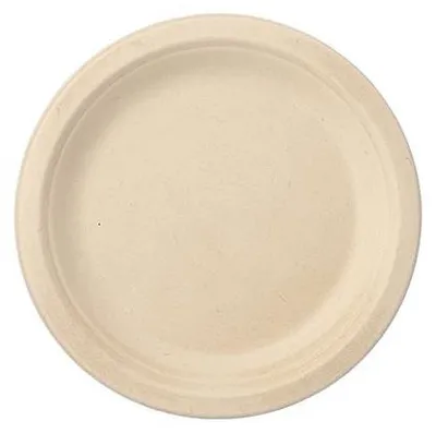 Produktbild von Teller, Zuckerrohr "pure" ungeteilt Ø 18 cm · 2 cm natur