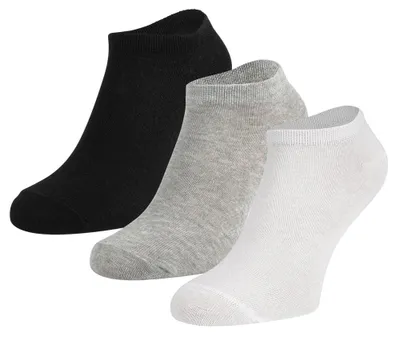 Obrázok produktu pre Ponožky do tenisiek, balenie po 3 kusy – čierne a biele – 23–26
