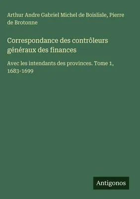 Produktbild von Correspondance des contrôleurs généraux des finances