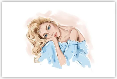 Produktbild von Poster - Poster ohne Rahmen - Nachdenklich Frau Blond - 91,5x61 cm - Wand Bild - Wanddeko - Wandbilder - Kunstposter - Wandposter - Bilder - Kunstdruck - Wanddekoration - Wandbild - P2XAA91x61-5083