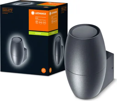 Produktbild von Ledvance Wandleuchte Endura Classic Cannon Wall Up dunkelgrau IP44 max. 35W GU10