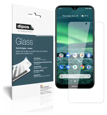 Zdjęcie produktu dla 2x Folia ochronna do Nokia 45353 - Folia antywstrząsowa 9H z plastikowym szkłem dipos Glass