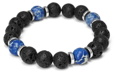 Produktbild von Armband aus Lavastein, Regalit und Hä matit MINK162/20