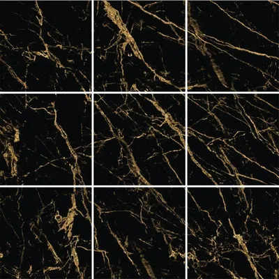 Produktbild von Selbstklebende Wandfliesen-Aufkleber für Küche und Bad – 9 schwarze Marmorfliesen-Aufkleber von Paros – 9 Aufkleber 20 x 20 cm