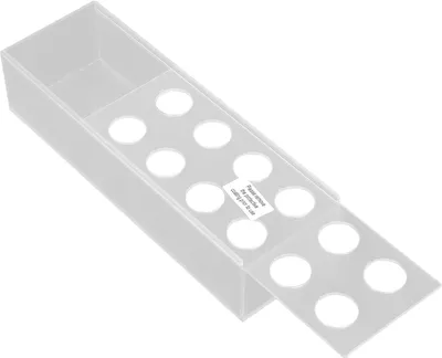 Obrázek produktu pro Akrylová váza na květiny, dlouhá, obdélníková, průhledná, moderní, s 12 otvory a LED světly