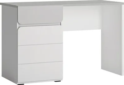 Produktbild von Schreibtisch 118 cm weiß mit grau FLINT-129