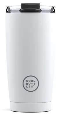 Obrázek produktu pro Cool Bottles Nerezový termohrnek Mono třívrstvý 550 ml - bílá