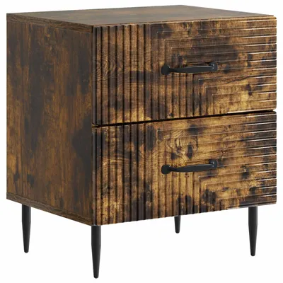 Productafbeelding van Nachtkastje Gerookt eiken 43 x 34,5 x 47,5 cm Bewerkt hout