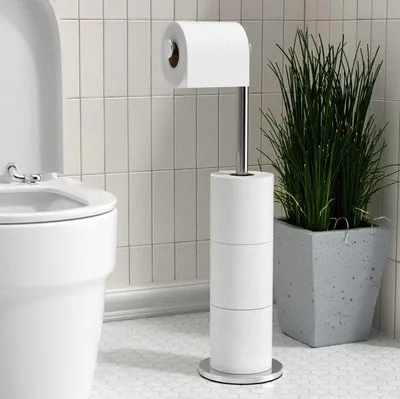 Produktbild von Toilettenpapierhalter aus Edelstahl - Silber