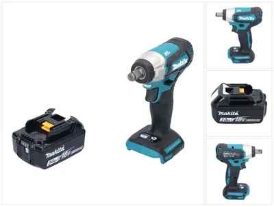 Image de Makita DTW 181 F1 Visseuse à choc sans fil 18 V 210 Nm 1/2" Brushless + 1x batterie 3,0 Ah - sans chargeur
