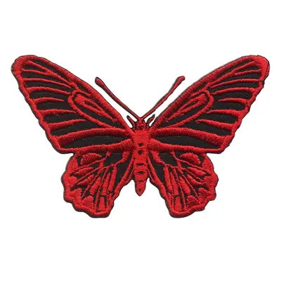 Produktbild von Aufnäher - Schmetterling - rot - Patch