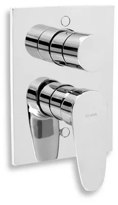 Produktbild von Badewannen-Duscharmatur mit Umsteller Titania Smart Chrom