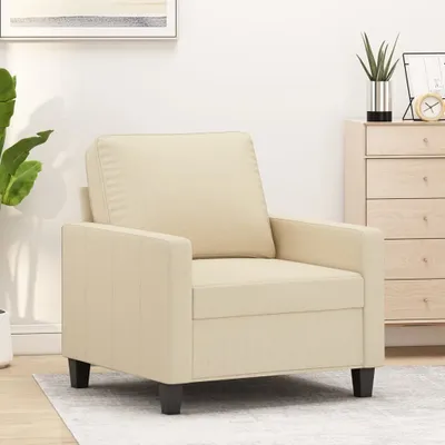 Productafbeelding van Maison Exclusive - Fauteuil, crème kleur, 60 cm, gestoffeerd
