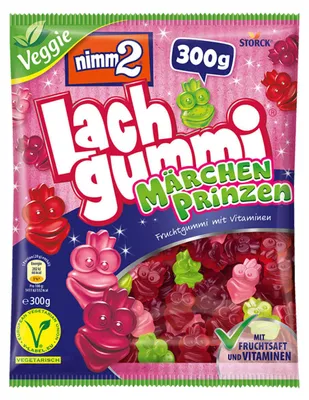 Obrázek produktu pro Storck Nimm2 Lachgummi Märchenprinzen ovocná guma s vitamíny 300g