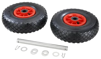 Image de Bereifung double roues béquille remorque stabilisatrice 260mm charge 140kg