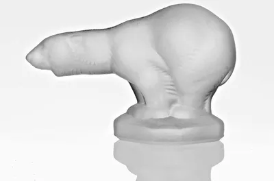 Produktbild von Tierfigur Eisbär satiniert (8cm)