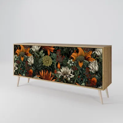 Immagine prodotto di Spacerebels cassettiera a 3 ante - credenza cassettiera - credenza alta - mobile armadio - soggiorno camera da letto - 57,5×164,5×42 (HxLxP)