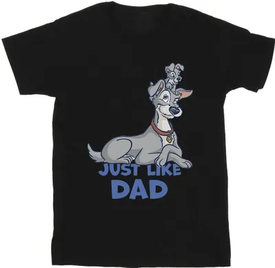 Produktbild von Disney - "Lady And The Tramp Just Like Dad" T-Shirt für Herren BI33890 (XXL) (Schwarz)