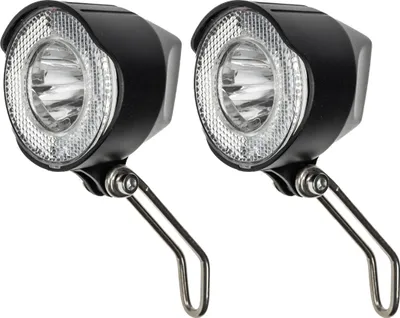 Produktbild von 2 Stück Fahrrad Büchel SECU LUX Scheinwerfer Licht vorn Seitendynamo Spar Set