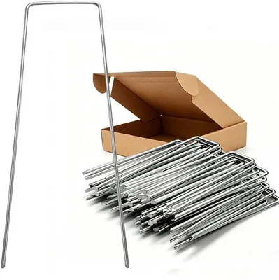 Productafbeelding van 100 Stuks U-vormige Grondankers voor de Tuin