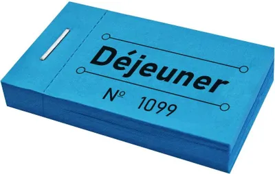Image de Carnet de tickets déjeuner - 250 tickets