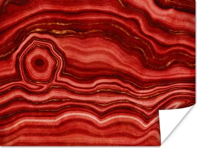 Produktbild von MuchoWow® Poster Rot - Achat - Edelsteine 120x90 cm - Wandbild