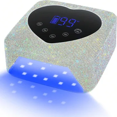 Produktbild von UV LED Nagellampe Akku – Kabelloser Nageltrockner mit LCD Touch, Sensor, Timer & abnehmbarer Basis für Gel Nägel