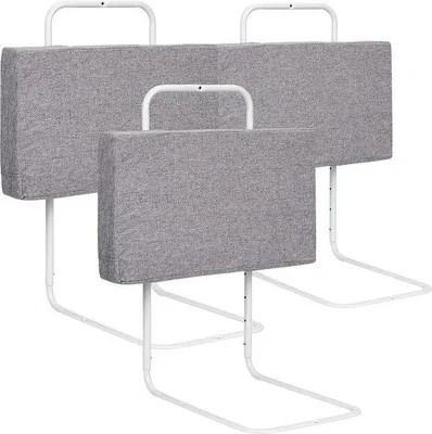 Obrázek produktu pro Dětská postýlka 50 x 150 cm, s nastavitelnou výškou, 50 x 28 cm, šedá