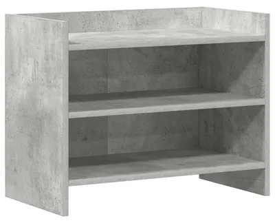 Image de Meuble TV vidaXL 60 x 33 x 47 cm, gris béton, aggloméré