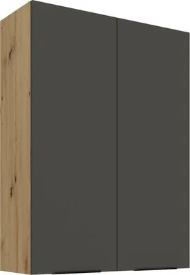 Produktbild von LUNARA Küchenoberschrank – Breite 80 cm, Graphit/Eiche Artisan