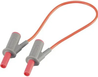 Productafbeelding van VOLTCRAFT, zeer flexibele veiligheidsmeetkabel [stekker met lamellen, 4 mm]