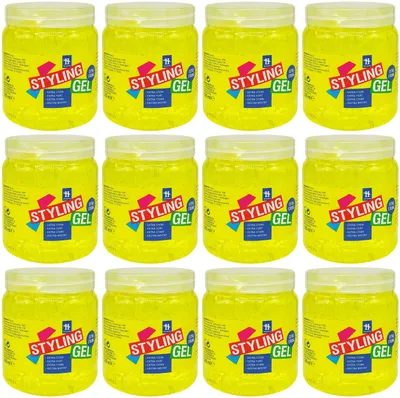Produktbild von 12x HEGRON Haargel STYLING GEL 500ml extra stark strong für jeden Haartyp