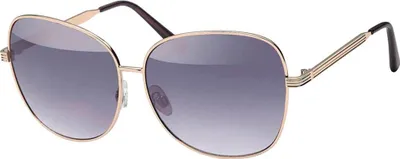 Produktbild von Gil Sonnen Brille Designer Piloten Herren Sonnenbrille mit Kunstoffrahmen 30416 Schwarz Gold
