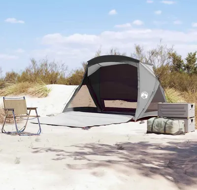 Produktbild von "2026 Promotion" Strandzelt 2 Personen, Familienzelt UV-Schutz, Grau Wasserdicht - Campingzelte CC23507