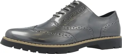 Produktbild von Fitters Footwear Halbschuhe in Übergrößen Grau 2.373202 Grey Patent große Damenschuhe