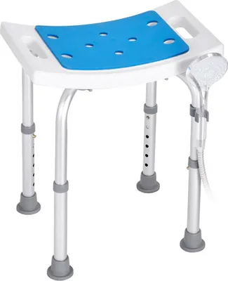 Image de Chaise de douche, tabouret de douche réglable en hauteur, siège de douche pour douche ou baignoire, banc antidérapant pour baignoire, tabouret de baignoire pour personnes âgées, handicapées ou à mobilité réduite, capacité de 158,8 kg