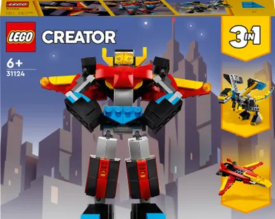 Image de LEGO 31124 Creator 3-en-1 Super-Mech robot, dragon figure, avion